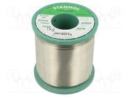 Soldering wire; tin; Sn99,3Cu0,7; 1mm; 1kg; lead free; reel; 227°C STANNOL