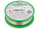Soldering wire; Sn99,3Cu0,7; 2.5mm; 100g; lead free; reel; 227°C CYNEL