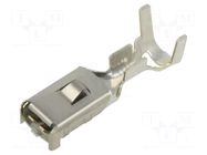 Terminal: flat; 3÷6mm2; crimped; straight; female; tinned; brass MTA