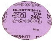 Wheel; 125mm; Granularity: 240; w/o holes; CUBITRON II 3M