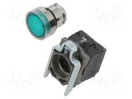 Switch: push-button; 22mm; Stabl.pos: 1; NC + NO; green; 0÷250V SCHNEIDER ELECTRIC