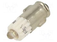 LED lamp; white; BA7S,T2; 24VDC; 24VAC; plastic; -20÷60°C CML INNOVATIVE TECHNOLOGIES