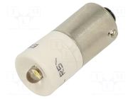 LED lamp; white warm; BA9S,T10; 28VDC; 28VAC; plastic; 3mm CML INNOVATIVE TECHNOLOGIES