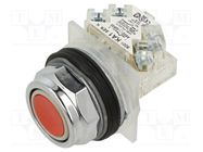 Switch: push-button; 30mm; Stabl.pos: 1; SPDT; red; none; IP66; 9001K SCHNEIDER ELECTRIC