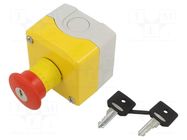 Control cassette; Harmony XB5; No.of butt: 1; mushroom; IP66 SCHNEIDER ELECTRIC