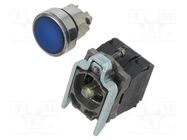 Switch: push-button; 22mm; Stabl.pos: 1; NC + NO; blue; LED; 230V SCHNEIDER ELECTRIC