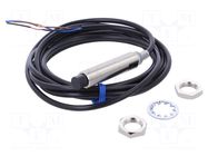 Sensor: inductive; OUT: PNP / NO; 0÷8mm; 10÷30VDC; M12; 2m; IP67 OMRON