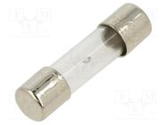 Fuse: fuse; time-lag; 4A; 250VAC; cylindrical,glass; 5x20mm; brass BEL FUSE