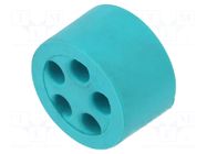 Accessories: cable gasket; ways: 5; Øcable: 1.5÷3.5mm; Øout: 16.3mm TECHNO