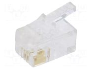 Connector: RJ9; plug; PIN: 4; 4p4c; for cable; IDC,crimped BM GROUP