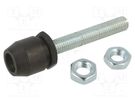 Clamping bolt; Thread: M12; steel; L: 106mm; Strength cl: 5.8 ELESA+GANTER