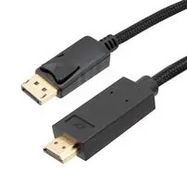 CABLE ASSY, DP PLUG-HDMI PLUG, 9.8 