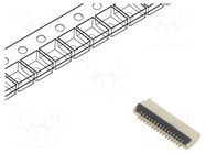 Connector: FFC/FPC; gold flash; SMT; 0.4A; 30V; PIN: 16; horizontal GCT