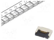 Connector: FFC/FPC; gold flash; SMT; 0.4A; 50V; PIN: 6; Mat: LCP; ZIF GCT