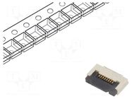 Connector: FFC/FPC; gold flash; SMT; 0.4A; 50V; PIN: 8; Mat: LCP; ZIF GCT