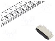 Connector: FFC/FPC; tinned; SMT; 0.4A; 50V; PIN: 20; Mat: LCP; ZIF GCT