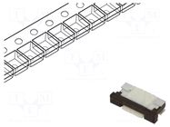 Connector: FFC/FPC; SMT; 50V; 0.4A; PIN: 4; Mat: thermoplastic; ZIF GCT