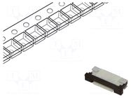 Connector: FFC/FPC; SMT; 50V; 0.4A; PIN: 6; Mat: thermoplastic; ZIF GCT