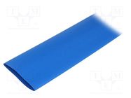Heat shrink sleeve; glueless,flexible; 2: 1; 38.1mm; L: 1.2m; blue TE Connectivity