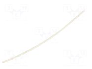 Heat shrink sleeve; glueless,flexible; 2: 1; 1.2mm; L: 1.2m; white TE Connectivity