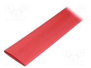Heat shrink sleeve; glueless; 3: 1; 39mm; L: 1.2m; red; polyolefine TE Connectivity