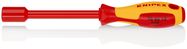 KNIPEX 98 03 12 Nut Driver with screwdriver handle insulated with multi-component grips, VDE-tested burnished 237 mm