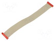 Ribbon cable with connectors; Tape ph: 1.27mm; PIN: 18; Len: 0.2m TE Connectivity