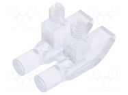 Fiber for LED; Ø3mm; No.of mod: 2; round; Front: flat MENTOR