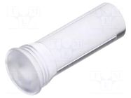 Fiber for LED; Ø5.2mm; L: 12mm; round; Front: flat; straight; IP68 MENTOR