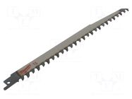 Hacksaw blade; wood,reciprocating saw; 240mm; 3teeth/inch; 3pcs. Milwaukee