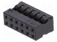 Connector: wire-wire/PCB; plug; female; PIN: 12; Milli-Grid; 2mm MOLEX