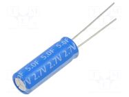 Supercapacitor; THT; 5F; 2.7VDC; Ø8x24mm; LR Viking