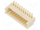 Socket; wire-board; male; DF13; 1.25mm; PIN: 10; THT; on PCBs HIROSE