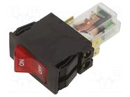 Circuit breaker; 6A; Poles: 1; SNAP-IN; TA45 2P; Leads: connectors SCHURTER