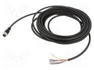 Connection lead; M12; PIN: 12; straight; 10m; plug; 1.5A; VK; IP67 IPF ELECTRONIC