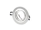 LED line® downlight aluminium round adjustable SLIM silver brushed OROSA