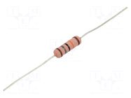 Resistor: metal film; THT; 180kΩ; 3W; ±1%; Ø0.8x33mm; Ø5x15.5mm YAGEO
