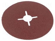 Sanding plate; 125mm; fiber; Granularity: 80 3M