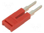 Comb bridge; red; terminals: 2; 4mm PHOENIX CONTACT