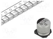 Capacitor: electrolytic; SMD; 470uF; 25VDC; Ø10x10mm; ±20%; 5000h NICHICON