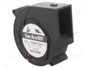 Fan: DC; blower; 12VDC; Ø97x33mm; 49.2m3/h; 51.5dBA; ball; 3800rpm SANYO DENKI