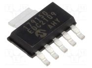 IC: voltage regulator; LDO,linear,fixed; 5V; 0.07A; SOT223-5; SMD MICROCHIP TECHNOLOGY