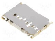 Connector: for cards; microSD; push-pull; SMT; gold flash; PIN: 8 GCT