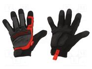 Protective gloves; Size: 9,L; Armortex®; without a finger Milwaukee