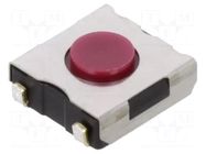Microswitch TACT; SPST-NO; Pos: 2; 0.05A/12VDC; SMT; 2.55N; 2.5mm ALPS