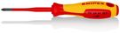 KNIPEX 98 24 01 SLS Screwdriver (Slim) Plus/Minus Phillips® insulating multi-component handle, VDE-tested burnished 187 mm