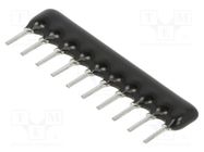 Resistor network: X; THT; 3.3Ω; ±2%; No.of resistors: 9; -55÷125°C ROYALOHM