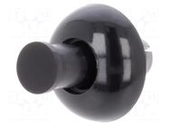 Rivet; polyamide; L.rivet: 5.1mm; black; push-in DREMEC