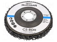 Wheel; Dim: Ø115x13mm; Mount.hole diam: 22mm HURAGAN