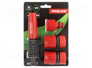 Adjustable sprinkler; ABS,PP; straight; Kit: connectors PROLINE